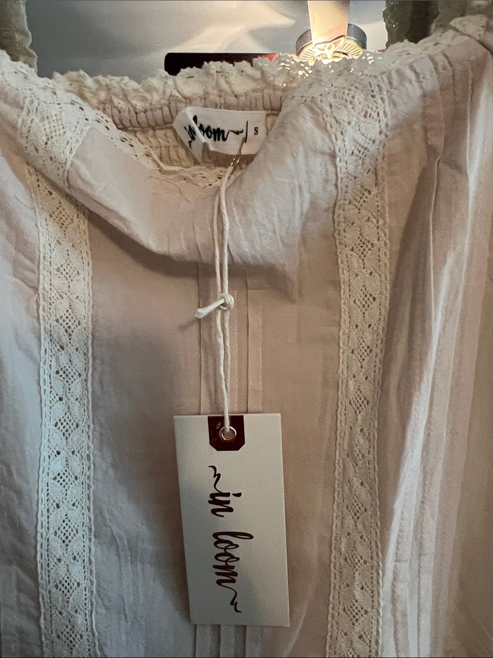 In Bloom Cream Maxi Dress with Ruffle Details - Picture 3 of 4